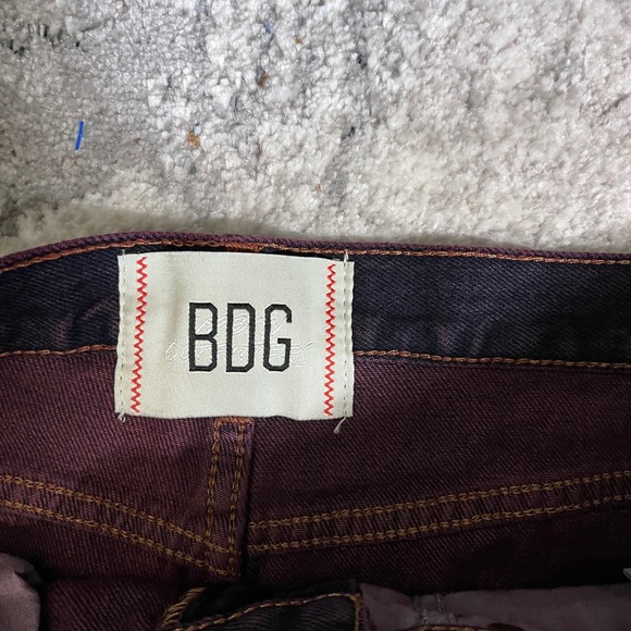 BDG Skate Fit Jeans Mens 29x30 Purple Wash Relaxed Straight Leg Denim - Picture 3 of 8